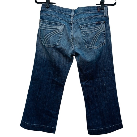 7 For All Mankind Cropped Dojo Jeans - Picture 1 of 14